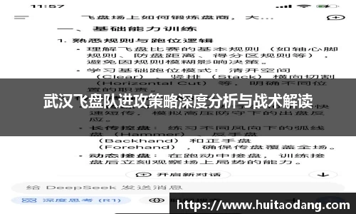 武汉飞盘队进攻策略深度分析与战术解读